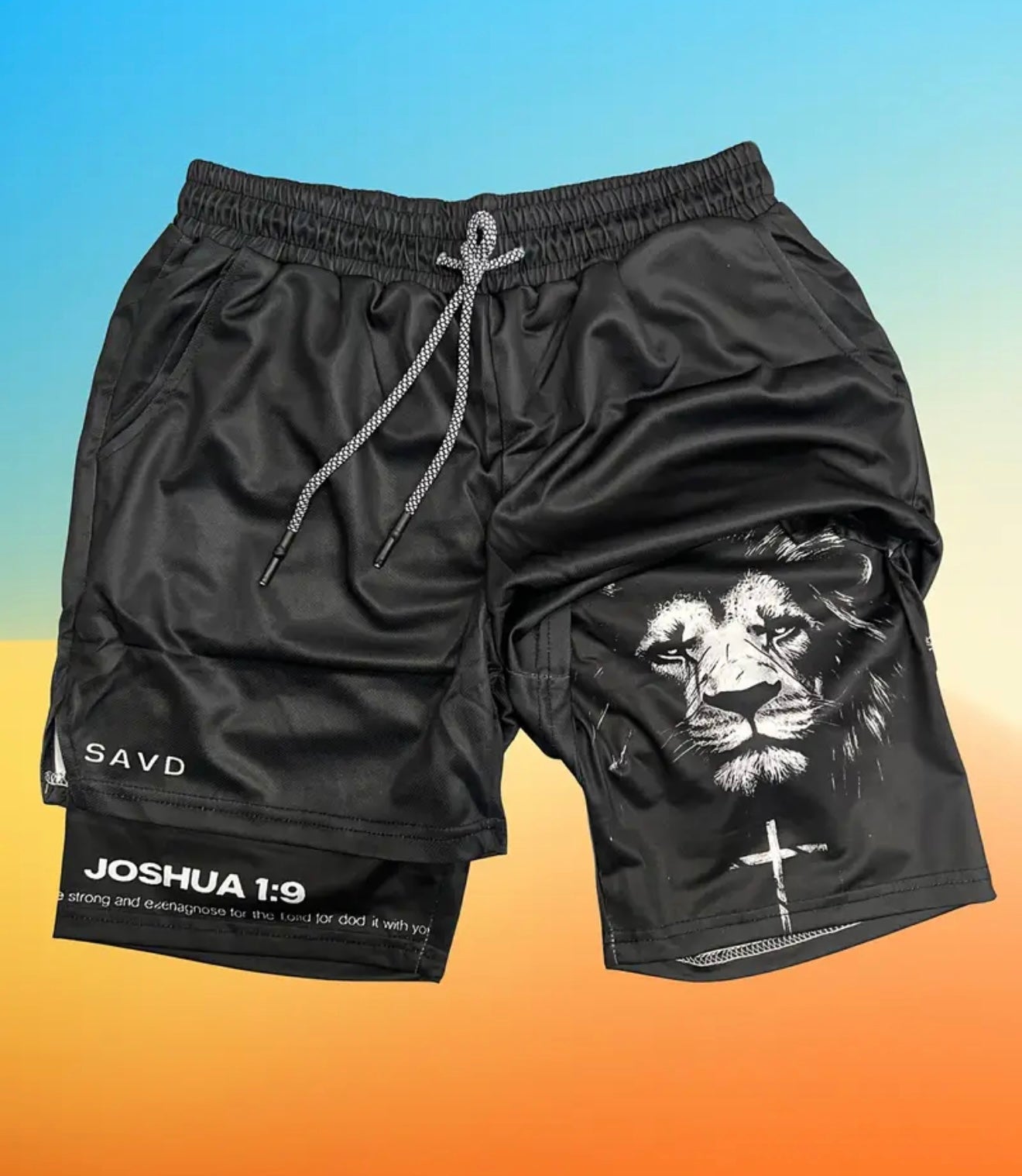 Short Deportivo para el gym “Joshua 1:9”