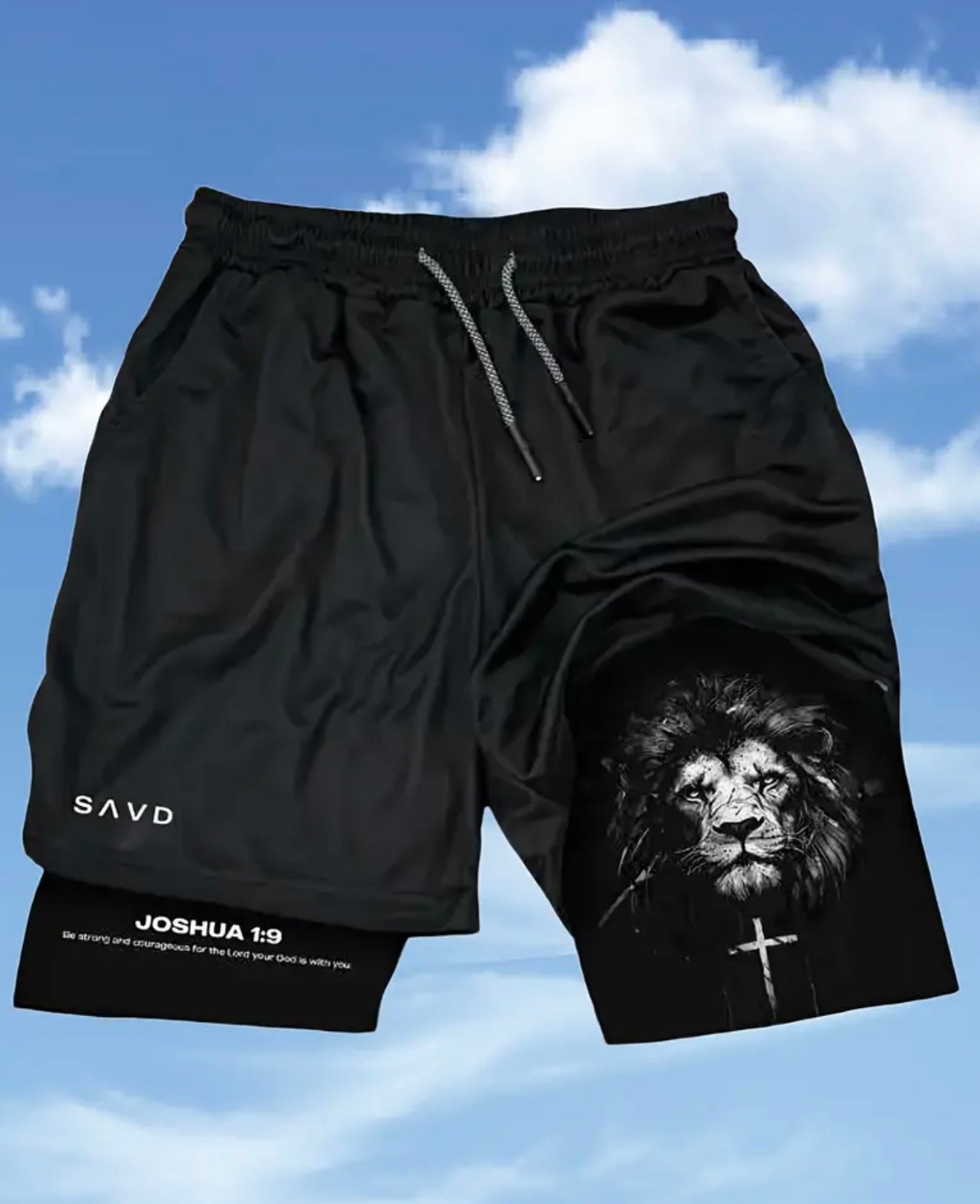 Short Deportivo para el gym “Joshua 1:9”