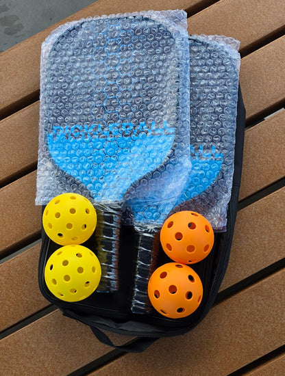 Set de Pickleball – 2 Palas + 4 Pelotas + Bolsa de Transporte