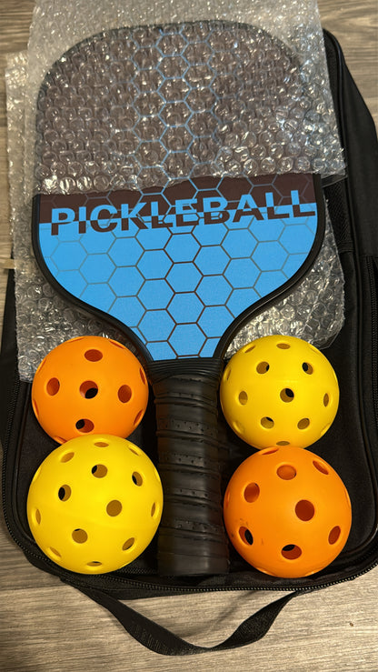 Set de Pickleball – 2 Palas + 4 Pelotas + Bolsa de Transporte