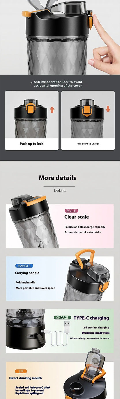 JackFit 🔥 Shaker Eléctrica Portátil – Batido Perfecto en 10s
