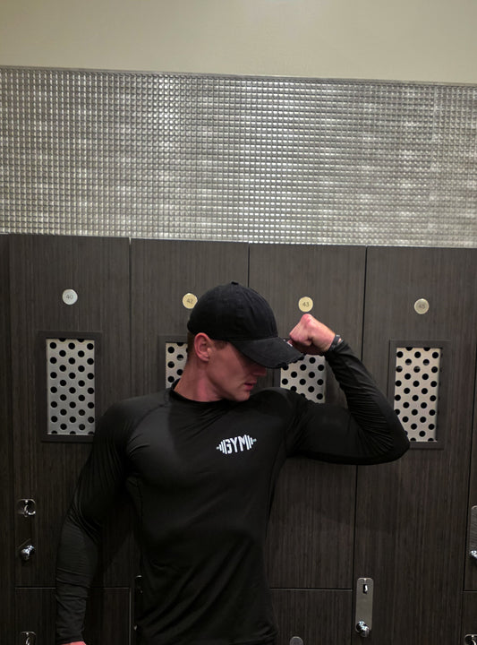 Camiseta de (JackFit) Compresión Manga Larga con Cuello Alto – “GYM Pro”